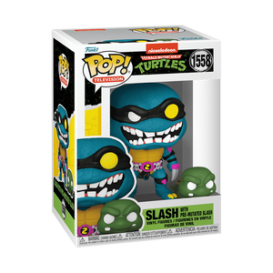 Funko POP! TMNT Teenage Mutant Ninja Turtles Slash and Pre Mutated Slash #1558!