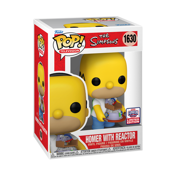 Funko POP! The Simpsons Homer Simpson with Reactor Exclusive Figure #1630!