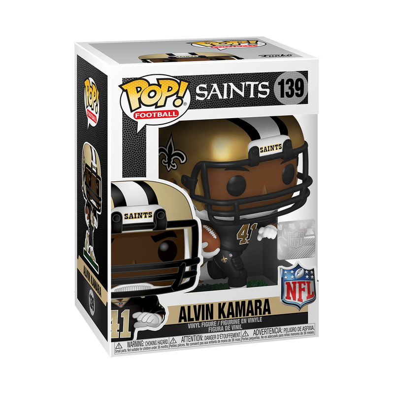 Funko POP! NFL Alvin Kamara New Orleans Saints Black Jersey Figure #139!
