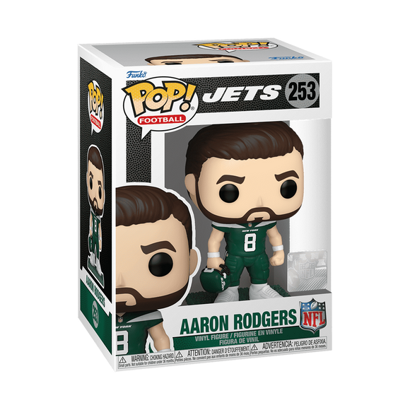 Funko POP! NFL Football Aaron Rodgers New York Jets Figure #253!