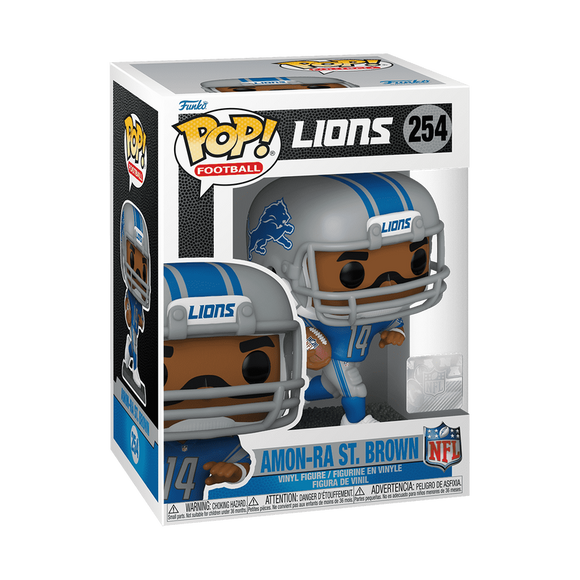 Funko POP! NFL Football Amon-Ra St Brown Detroit Lions Figure #254!