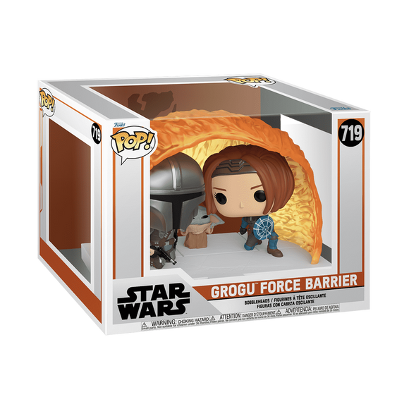 Funko POP! Star Wars The Mandalorian Grogu Usong Force Barrier #719!