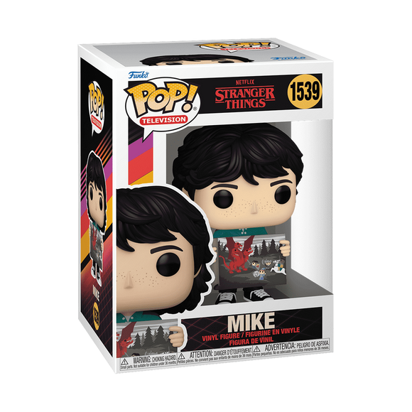 Funko POP! Netflix Stranger Things Mike with Painting Figure #1539!