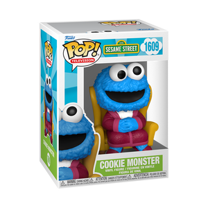 Funko POP! Sesame Street Cookie Monster in Chair Figure #1609!