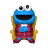 Funko POP! Sesame Street Cookie Monster in Chair Figure #1609!