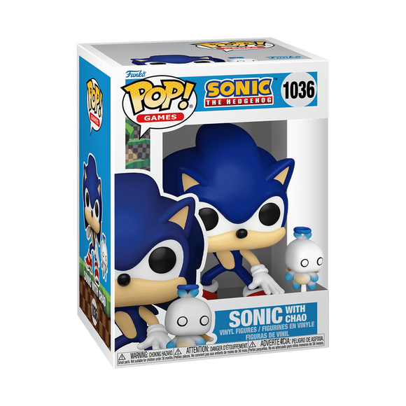 Funko Pop! Games Sega Sonic the Hedgehog With Hero Chao Figure #1036