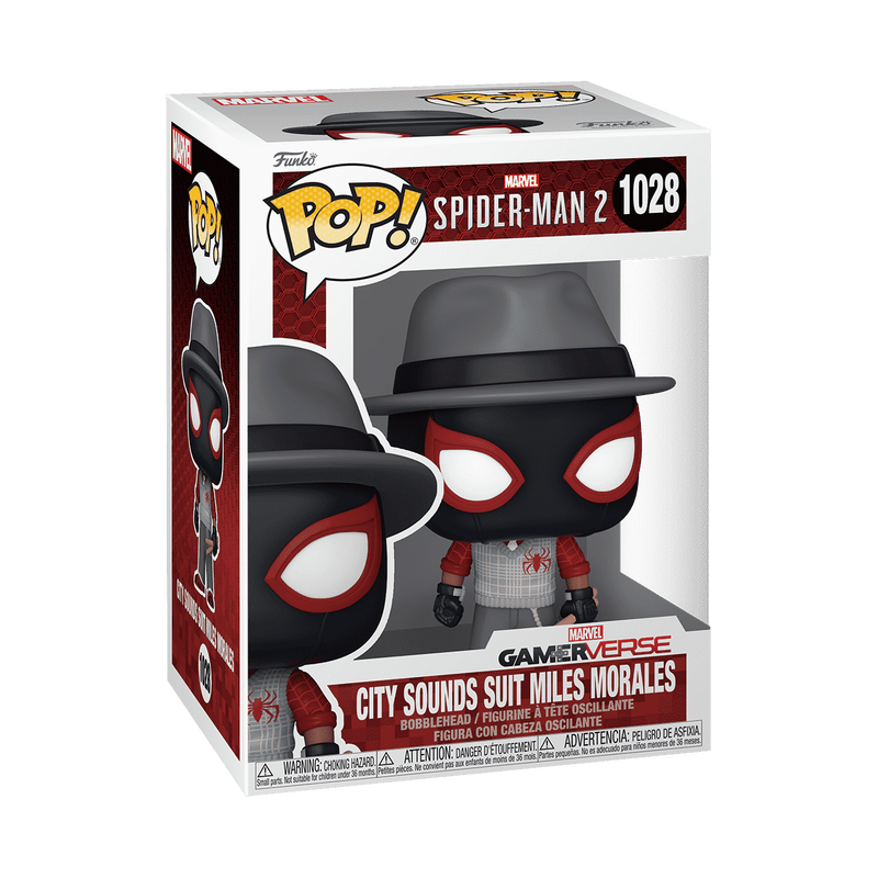 Funko POP! Marvel Spider-Man 2 City Sounds Miles Morales Figure #1028!