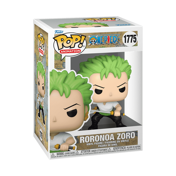 Funko POP! Anime One Piece Roronoa Zoro 2 Swords Figure #1775!