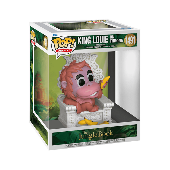 Funko Pop! Disney The Jungle Book King Louie on Throne Deluxe Figure #1491!