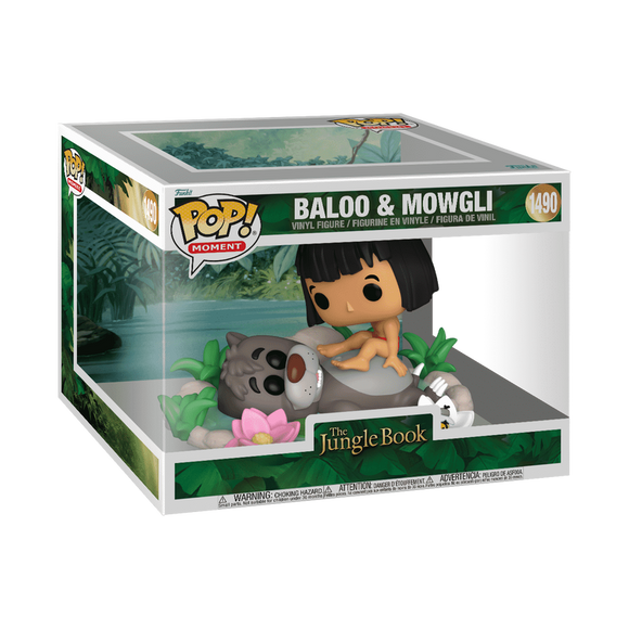 Funko Pop! Moments Disney The Jungle Book Baloo & Mowgli Deluxe Figure #1490!