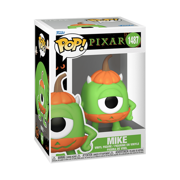 Funko Pop! Disney Monsters Inc Halloween Trick or Treat Pumpkin Mike #1487!