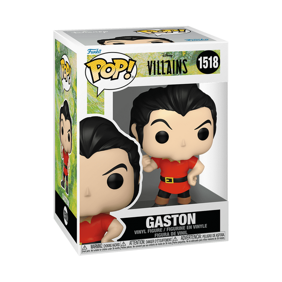 Funko POP! Disney Villains Beauty & The Beast Gaston Figure #1518!