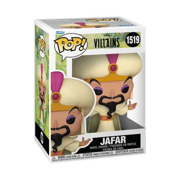 Funko POP! Disney Villains Aladdin Sultan Jafar Figure #1519!