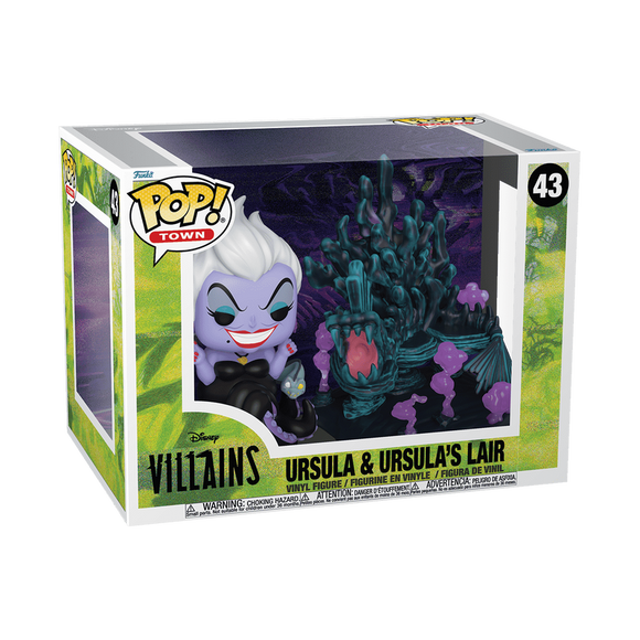 Funko Pop! Town The Little Mermaid Ursula with Lair Deluxe Figure #43!