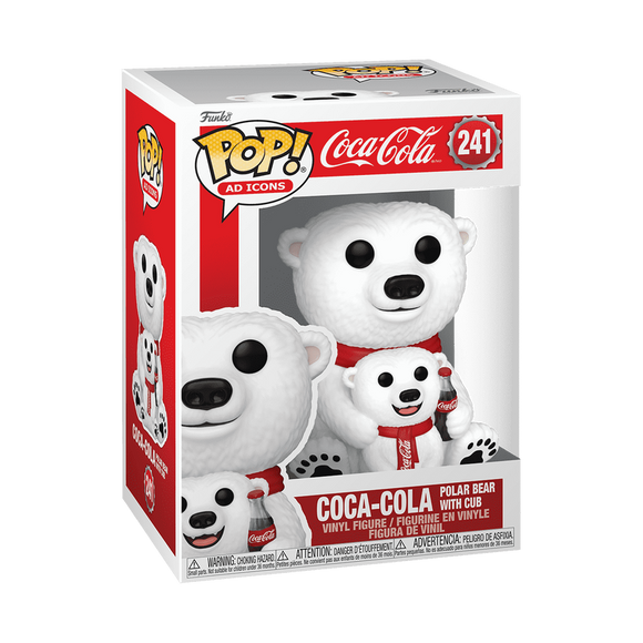 Funko POP! Ad Icons Coca-Cola Polar Bear with Cub Figure #241!