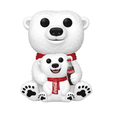 Funko POP! Ad Icons Coca-Cola Polar Bear with Cub Figure #241!