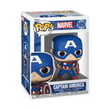 Funko POP! Marvel Captain America Classic with Shield Figure #1419!