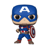 Funko POP! Marvel Captain America Classic with Shield Figure #1419!