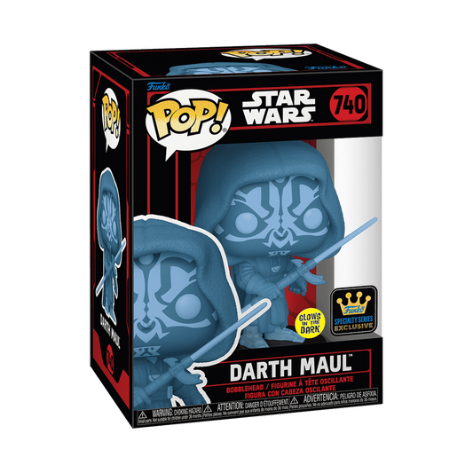 Funko POP! Star Wars Episode I Darth Maul Hologram Glow Exclusive #740!