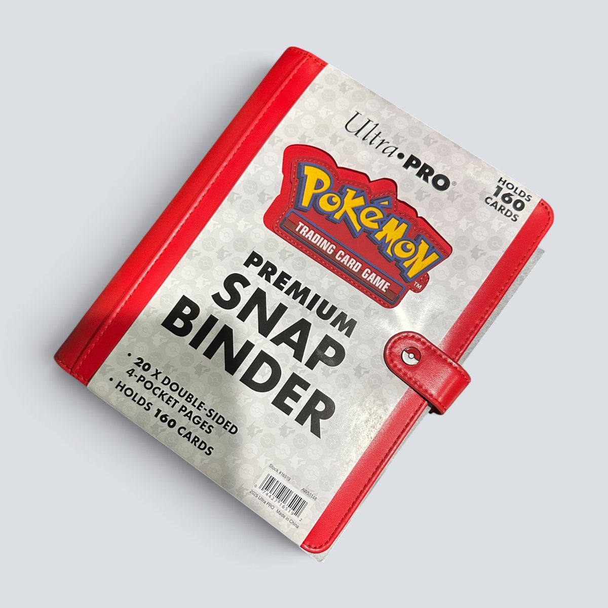 ULTRA PRO: Binder 4-Pocket Premium Red Snap Binder