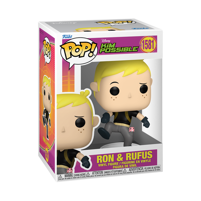 Funko POP! Disney Kim Possible Ron & Rufus Figure #1581