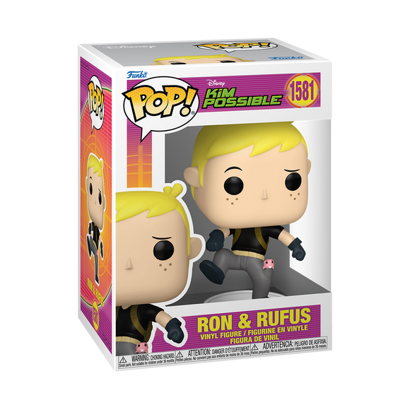 Funko POP! Disney Kim Possible Ron & Rufus Figure #1581