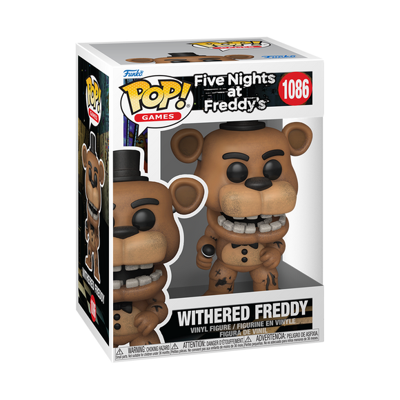 Funko POP! FNAF Five Nights At Freddy’s Withered Freddy Fazbear Figure #1086!