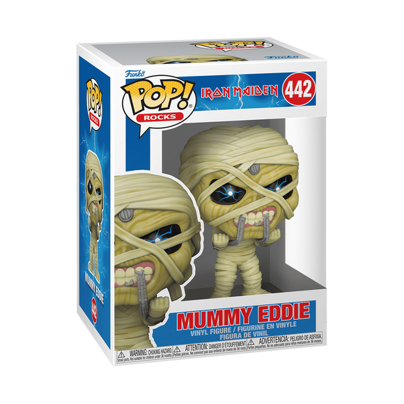 Funko Pop Rocks Iron Maiden Mummy Eddie Figure #442!