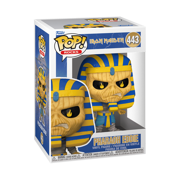 Funko Pop Rocks Iron Maiden Pharaoh Eddie Figure #443!