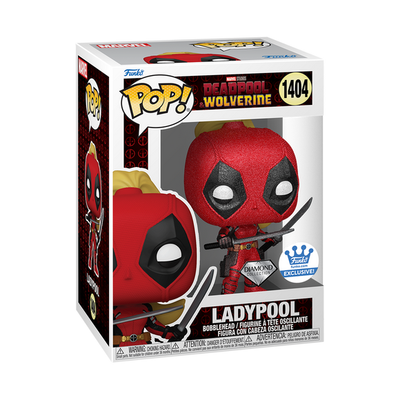Funko POP! Marvel Deadpool & Wolverine Ladypool Diamond Exclusive Figure #1404