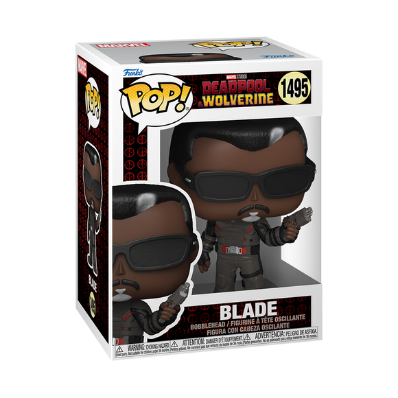 Funko POP! Marvel Deadpool & Wolverine Blade with Gun Figure #1495