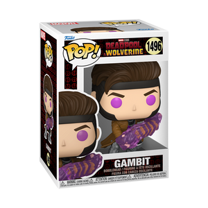 Funko POP! Marvel Deadpool & Wolverine Gambit with Charged Cards #1496