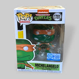 Funko POP! TMNT Michelangelo Translucent Green Exclusive #1701!