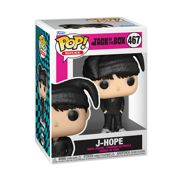 Funko POP! Rocks BTS J-Hope Jack in the Box Music Figure #467!