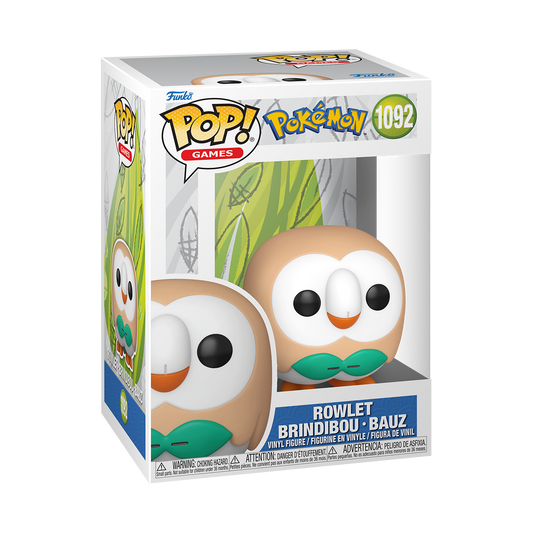 Funko POP! Games Pokemon Rowlet Figure #1092!