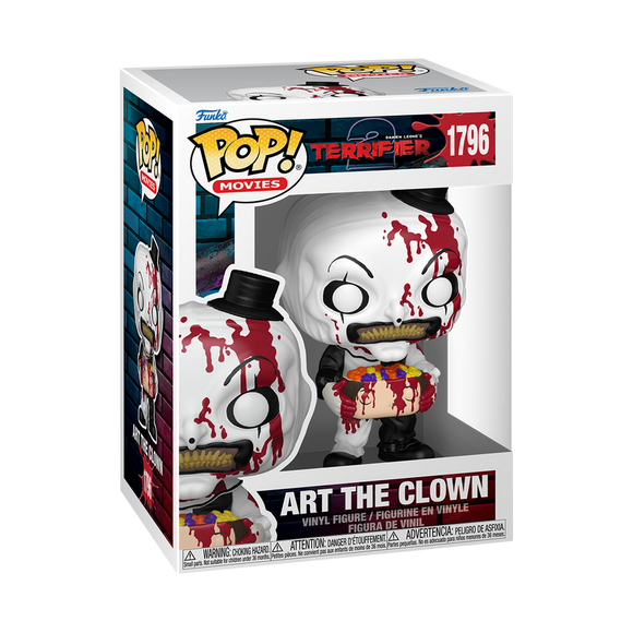 Funko POP! Horror Terrifier Art The Clown With Candy Filled Head Figure #1796!