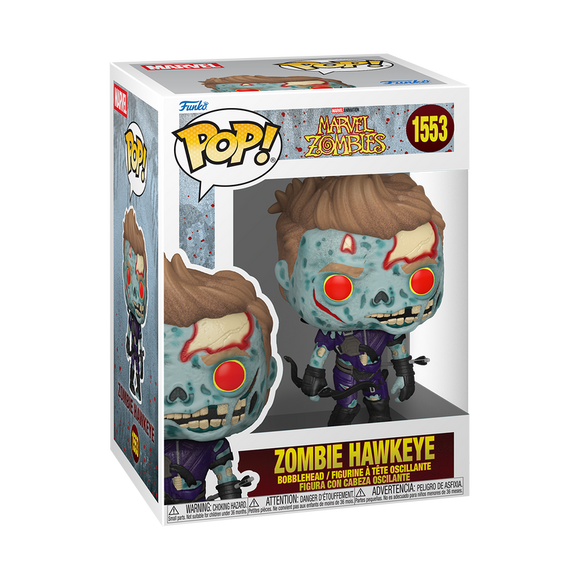 Funko Pop! Marvel Zombies Horror Zombie Hawkeye Figure #1553!