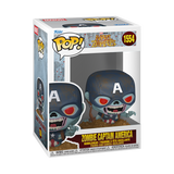 Funko Pop! Marvel Zombies Horror Zombie Captain America Figure #1554!