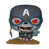 Funko Pop! Marvel Zombies Horror Zombie Captain America Figure #1554!