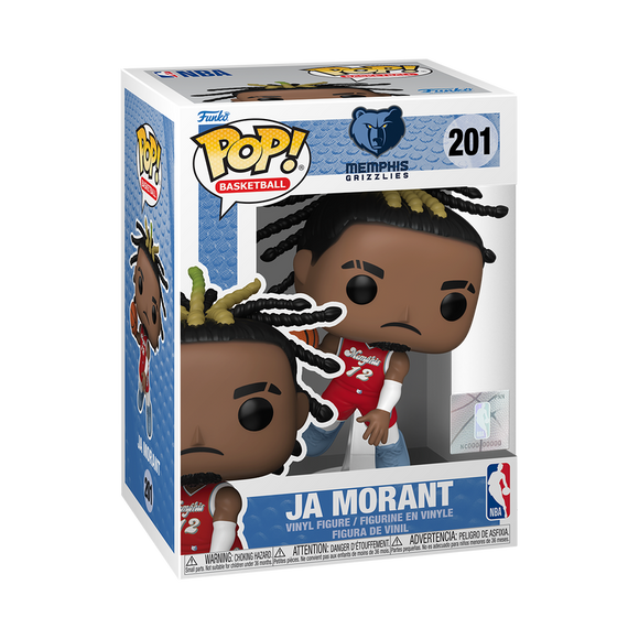 Funko POP! NBA 2024 City Edition Ja Morant Memphis Grizzlies Figure #201!