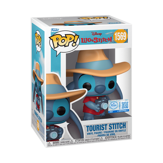 Funko POP! Disney Lilo & Stitch - Tourist Stitch Exclusive Figure #1569!