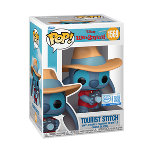 Funko POP! Disney Lilo & Stitch - Tourist Stitch Exclusive Figure #1569!