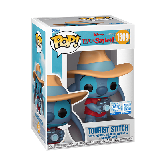Funko POP! Disney Lilo & Stitch - Tourist Stitch Exclusive Figure #1569!