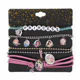 Disney Princesses Character Multi-Charmed Bracelet