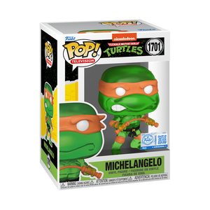 Funko POP! TMNT Teenage Mutant Ninja Turtles Transluscent Michelangelo Exclusive #1701!
