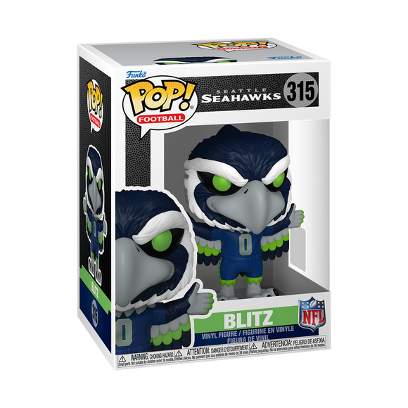 Funko POP! NFL Mascots Blitz Seattle Seahawks Figure #315!