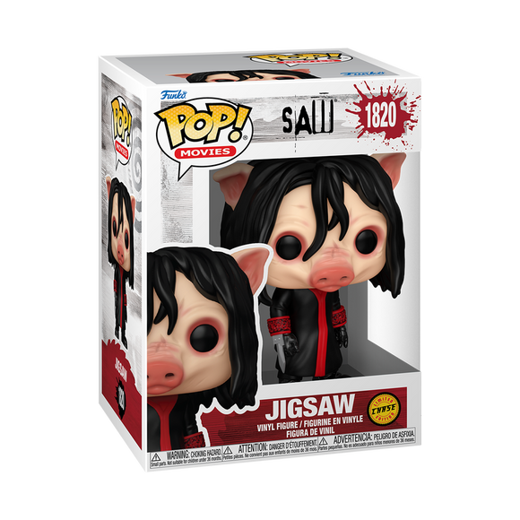 Funko POP! Horror Saw Jigsaw Masked Chase Figure #1820!