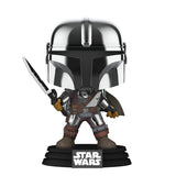 Funko POP! Star Wars Mandalorian With Dark Saber Exclusive Glow Figure #491!