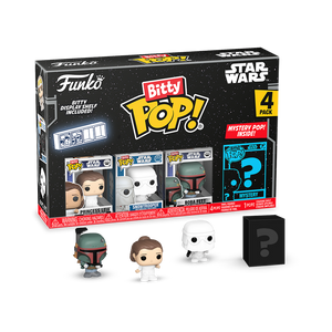 Funko Bitty Pop! Star Wars Empire Strikes Back Princess Leia, Snowtrooper, Boba Fett with Mystery Pop!