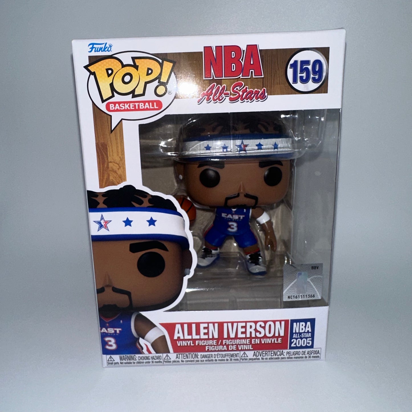Funko POP! NBA All Stars Allen Iverson Philadelphia 76ers Figure #159!